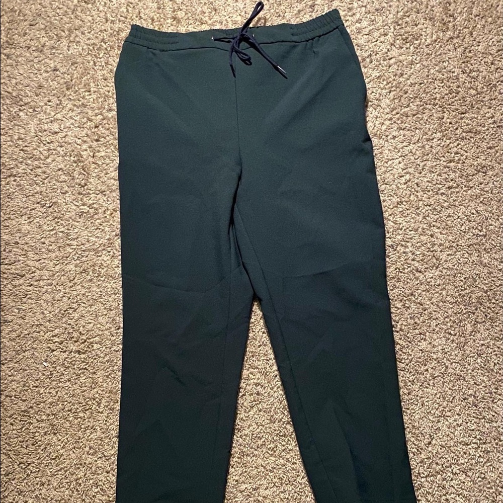 Topman Track Pants Mens Size 34 L Green Workout Joggers